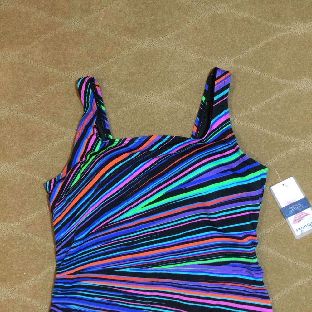 Swimsuits For All NWT Chlorine-Resistant Tank One-Piece Swimsuit, 14 - Picture 4 of 10